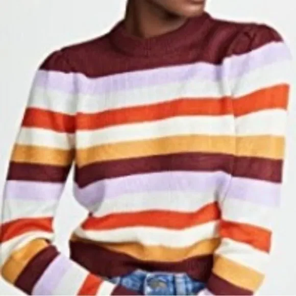 Wayf Emma Stripe Long Sleeve Sweater Small - Picture 9 of 9